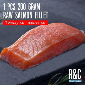 Raw - salmon - fillet - grilled salmon fillet - best quality - R&C - Raw & Cooked