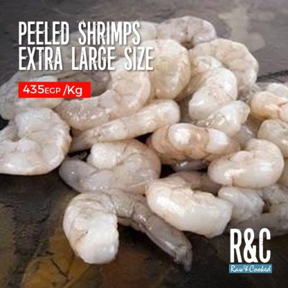 peeled shrimp - extra large - size 26 - 30 - high quality - best peeled shrimp - raw & cooked - R&C